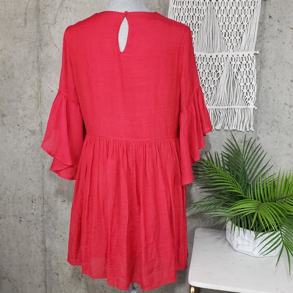 Altar'd State Berry Berry Embroidered Dress - Picture 3 of 7